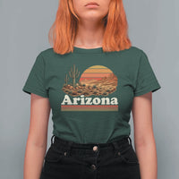 Arizona Desert Sunset Saguaro Cactus Mountains Nature Lover T Shirt For Women