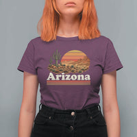 Arizona Desert Sunset Saguaro Cactus Mountains Nature Lover T Shirt For Women