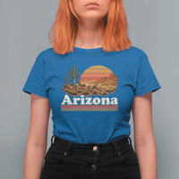 Arizona Desert Sunset Saguaro Cactus Mountains Nature Lover T Shirt For Women