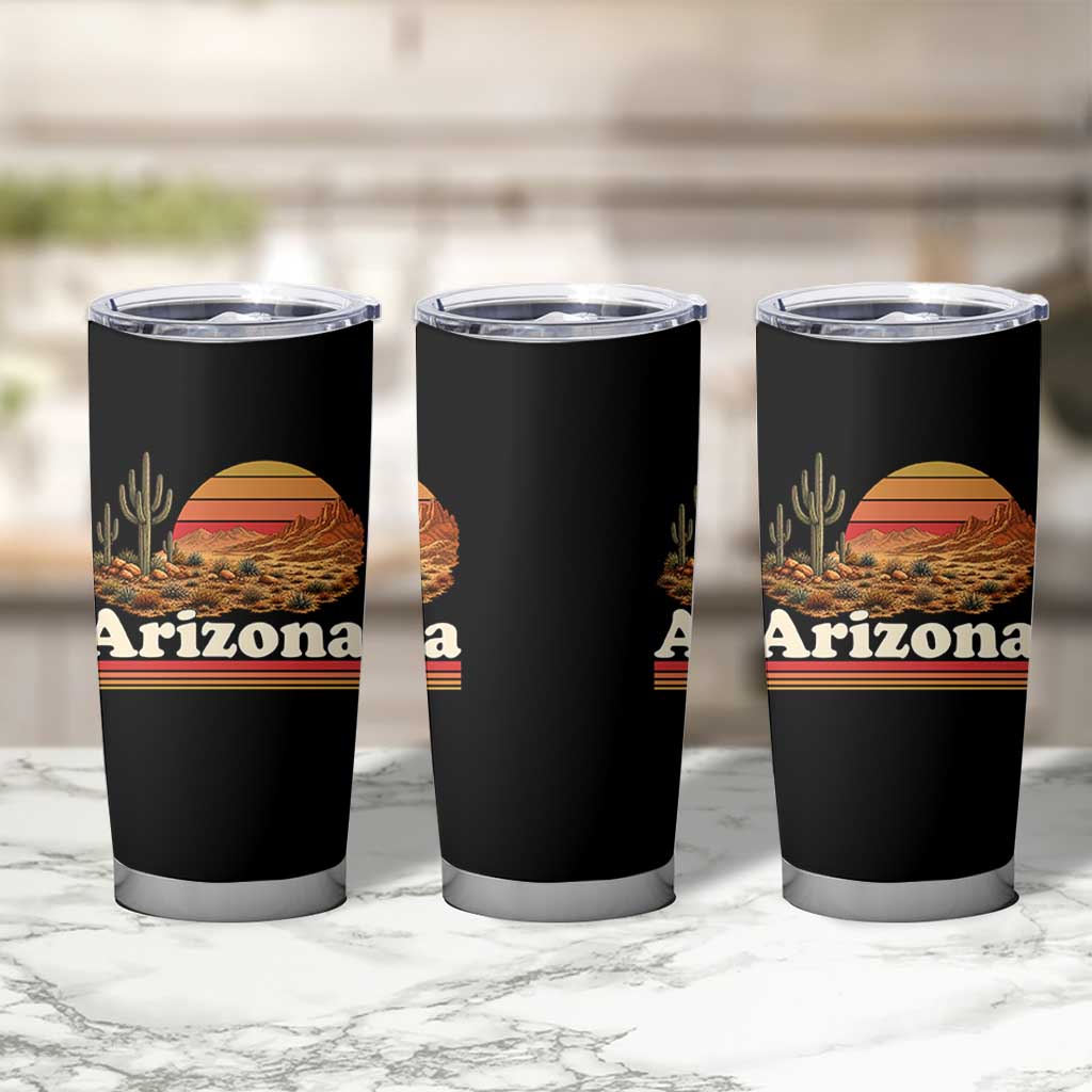 Arizona Desert Sunset Saguaro Cactus Mountains Nature Lover Tumbler Cup
