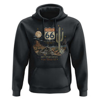 Highway 66 Get Your Kicks Centennial Road Trip Hoodie Vintage 1976 American Cruiser Motorcycle Lover 100th Anniversary Gift