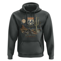 Highway 66 Get Your Kicks Centennial Road Trip Hoodie Vintage 1976 American Cruiser Motorcycle Lover 100th Anniversary Gift