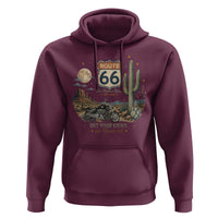 Highway 66 Get Your Kicks Centennial Road Trip Hoodie Vintage 1976 American Cruiser Motorcycle Lover 100th Anniversary Gift