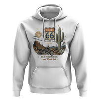 Highway 66 Get Your Kicks Centennial Road Trip Hoodie Vintage 1976 American Cruiser Motorcycle Lover 100th Anniversary Gift