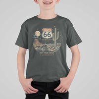 Highway 66 Get Your Kicks Centennial Road Trip T Shirt For Kid Vintage 1976 American Cruiser Motorcycle Lover 100th Anniversary Gift