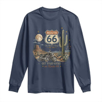 Highway 66 Get Your Kicks Centennial Road Trip Long Sleeve Shirt Vintage 1976 American Cruiser Motorcycle Lover 100th Anniversary Gift