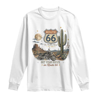 Highway 66 Get Your Kicks Centennial Road Trip Long Sleeve Shirt Vintage 1976 American Cruiser Motorcycle Lover 100th Anniversary Gift