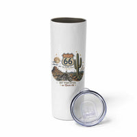 Highway 66 Get Your Kicks Centennial Road Trip Skinny Tumbler Vintage 1976 American Cruiser Motorcycle Lover 100th Anniversary Gift