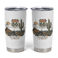 Highway 66 Get Your Kicks Centennial Road Trip Tumbler Cup Vintage 1976 American Cruiser Motorcycle Lover 100th Anniversary Gift