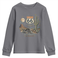 Highway 66 Get Your Kicks Centennial Road Trip Youth Sweatshirt Vintage 1976 American Cruiser Motorcycle Lover 100th Anniversary Gift