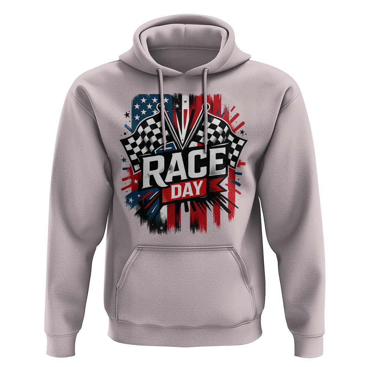 Checkered Flag Racing Hoodie Race Day Team Lover - Wonder Print Shop