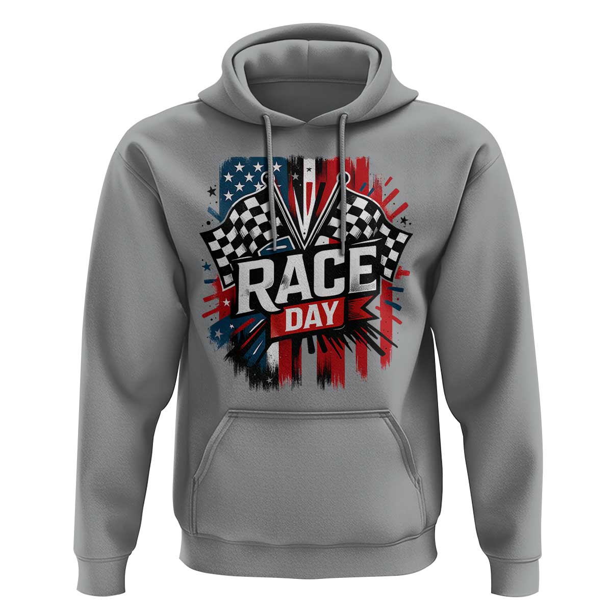 Checkered Flag Racing Hoodie Race Day Team Lover - Wonder Print Shop
