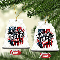 Checkered Flag Racing Ceramic Ornament Race Day Team Lover - Wonder Print Shop