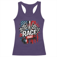 Checkered Flag Racing Racerback Tank Top Race Day Team Lover - Wonder Print Shop