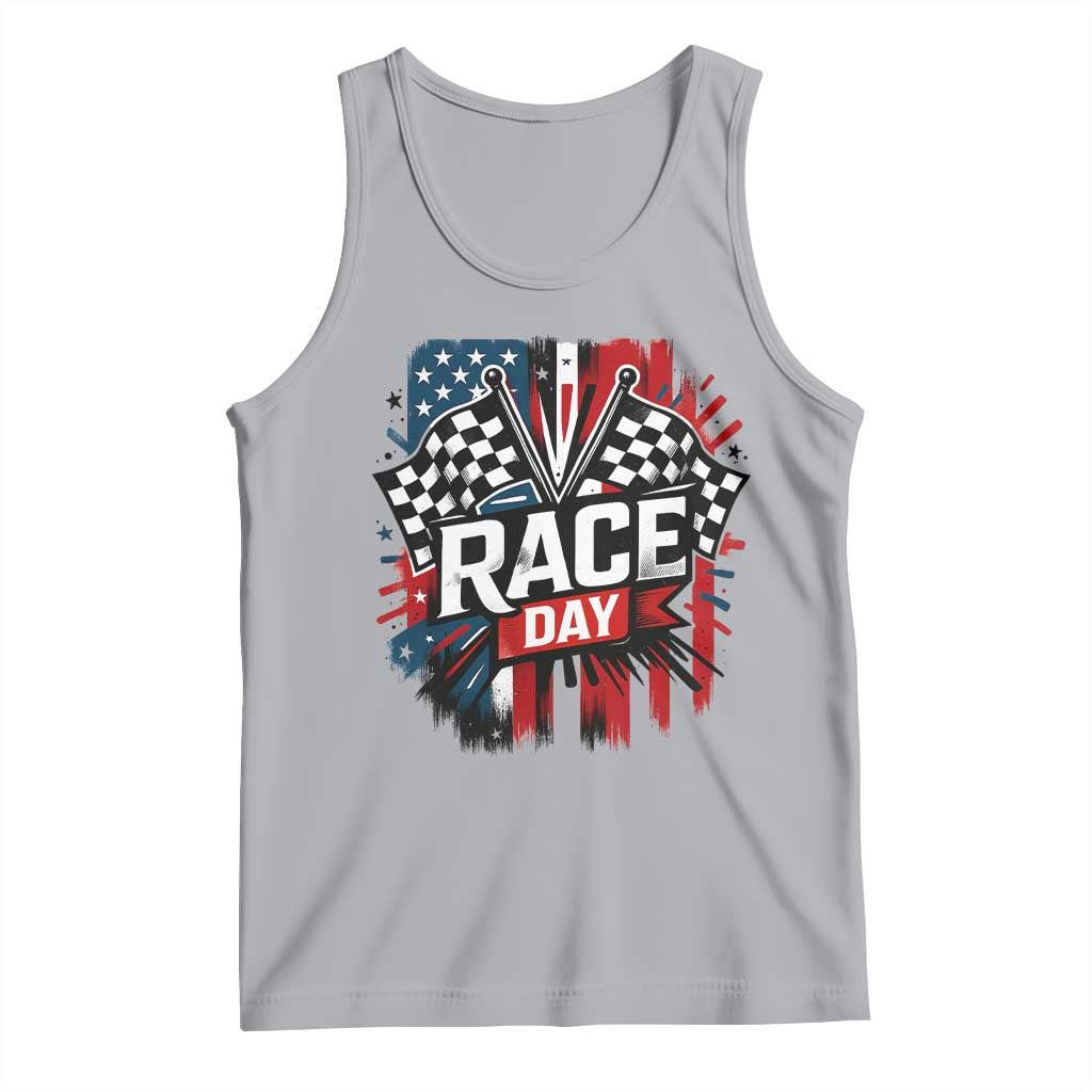 Checkered Flag Racing Tank Top Race Day Team Lover - Wonder Print Shop
