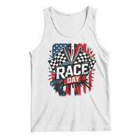 Checkered Flag Racing Tank Top Race Day Team Lover - Wonder Print Shop