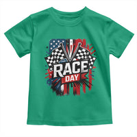 Checkered Flag Racing Toddler T Shirt Race Day Team Lover - Wonder Print Shop