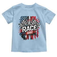 Checkered Flag Racing Toddler T Shirt Race Day Team Lover - Wonder Print Shop