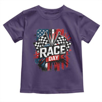 Checkered Flag Racing Toddler T Shirt Race Day Team Lover - Wonder Print Shop