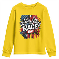 Checkered Flag Racing Youth Sweatshirt Race Day Team Lover - Wonder Print Shop