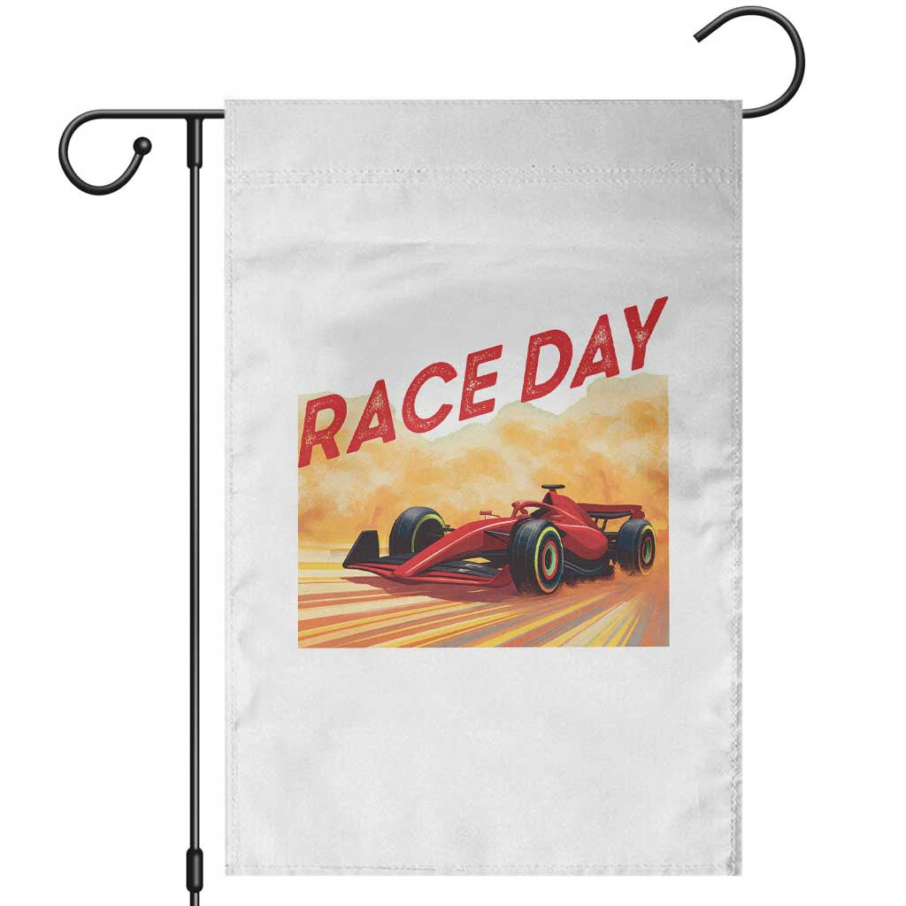 Vintage Racing Formula Car Garden Flag - Wonder Print Shop