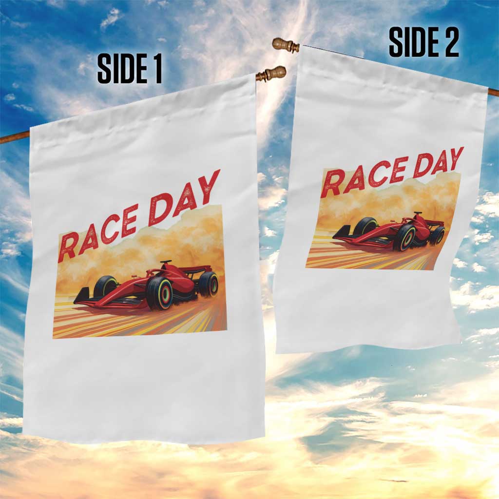 Vintage Racing Formula Car Garden Flag - Wonder Print Shop
