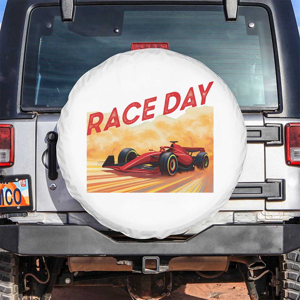 Vintage Racing Formula Car Spare Tire Cover - Wonder Print Shop