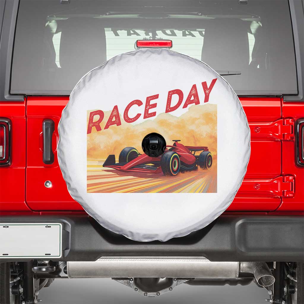 Vintage Racing Formula Car Spare Tire Cover - Wonder Print Shop