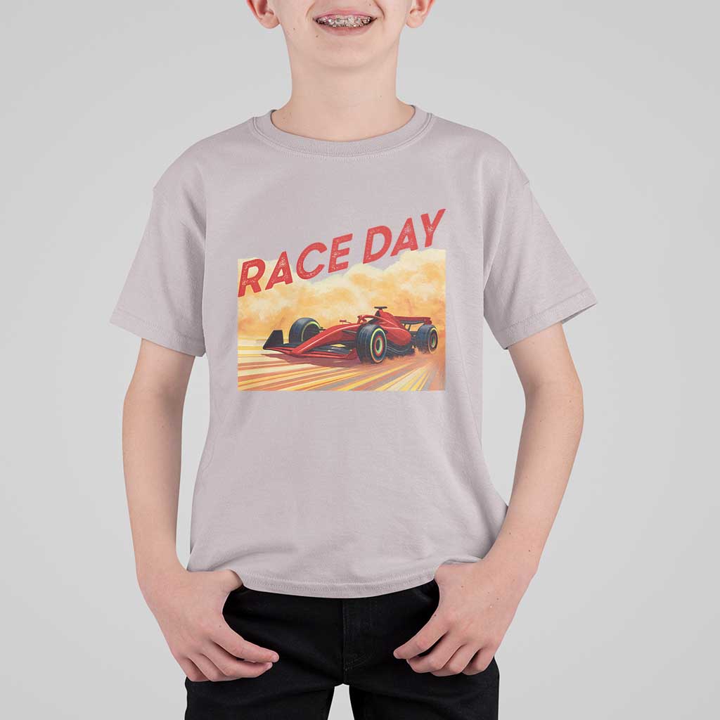 Vintage Racing Formula Car T Shirt For Kid - Wonder Print Shop