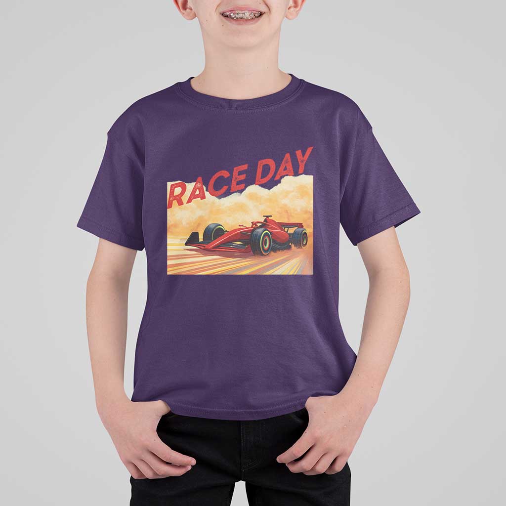 Vintage Racing Formula Car T Shirt For Kid - Wonder Print Shop