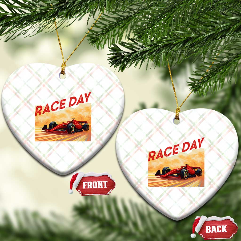 Vintage Racing Formula Car Ceramic Ornament - Wonder Print Shop