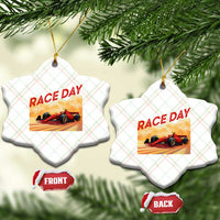 Vintage Racing Formula Car Ceramic Ornament - Wonder Print Shop
