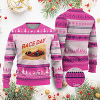 Vintage Racing Formula Car Ugly Christmas Sweater - Wonder Print Shop