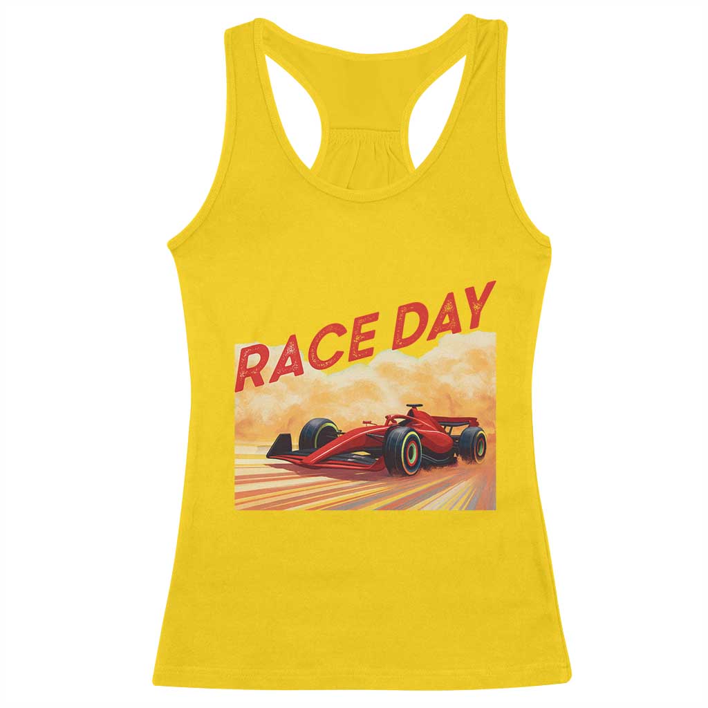 Vintage Racing Formula Car Racerback Tank Top - Wonder Print Shop