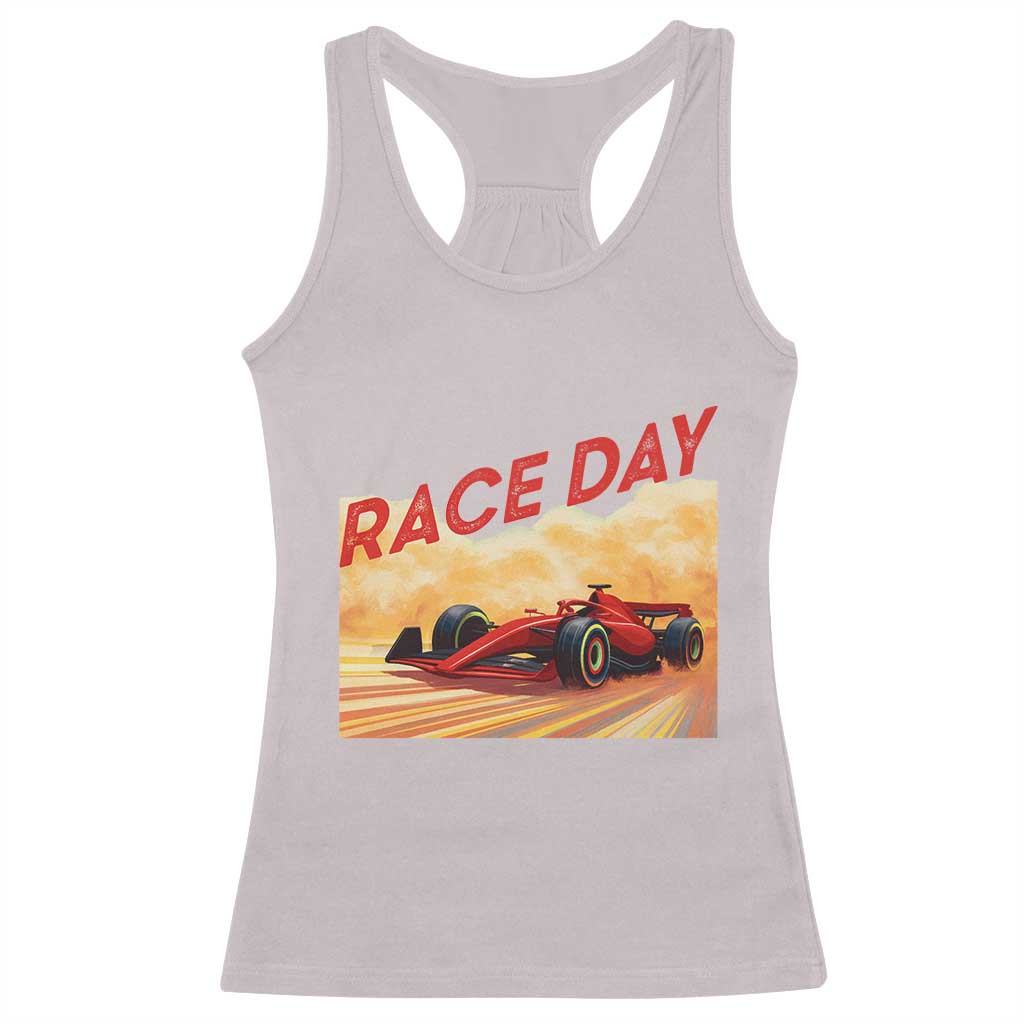 Vintage Racing Formula Car Racerback Tank Top - Wonder Print Shop