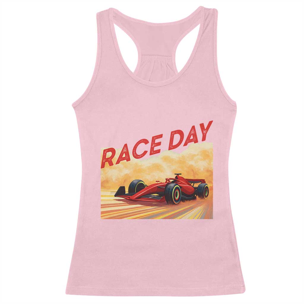 Vintage Racing Formula Car Racerback Tank Top - Wonder Print Shop