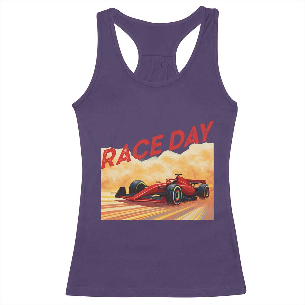 Vintage Racing Formula Car Racerback Tank Top - Wonder Print Shop