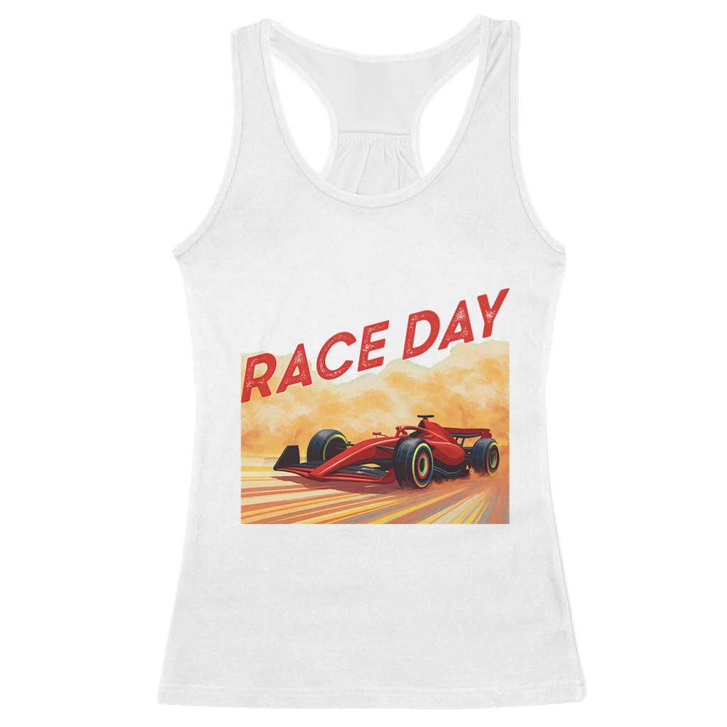 Vintage Racing Formula Car Racerback Tank Top - Wonder Print Shop