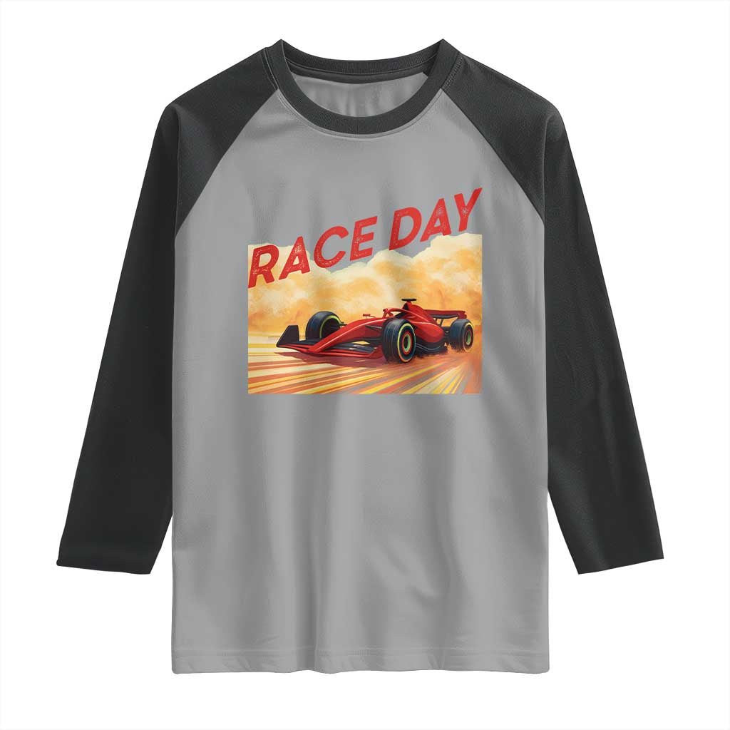 Vintage Racing Formula Car Raglan Shirt - Wonder Print Shop