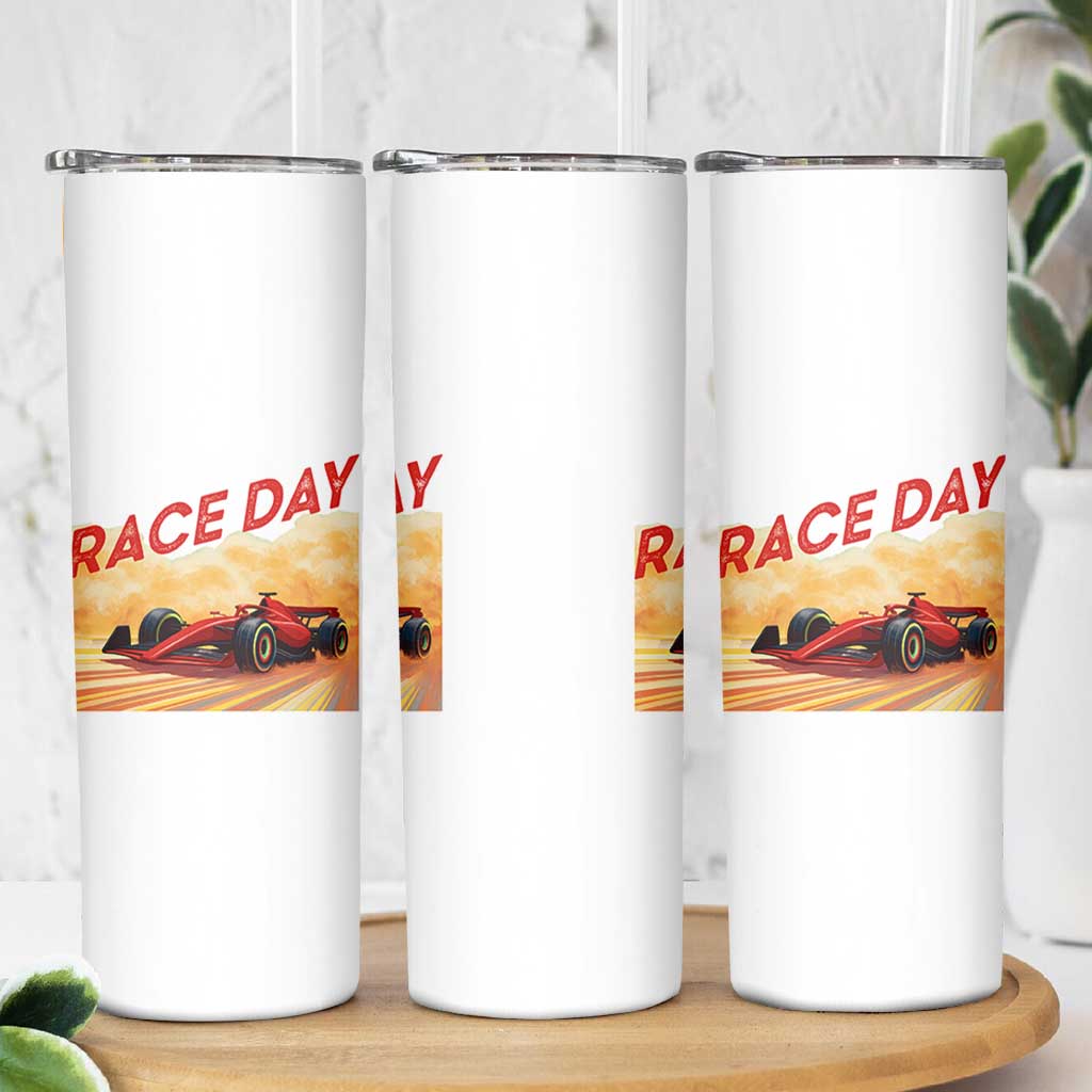 Vintage Racing Formula Car Skinny Tumbler