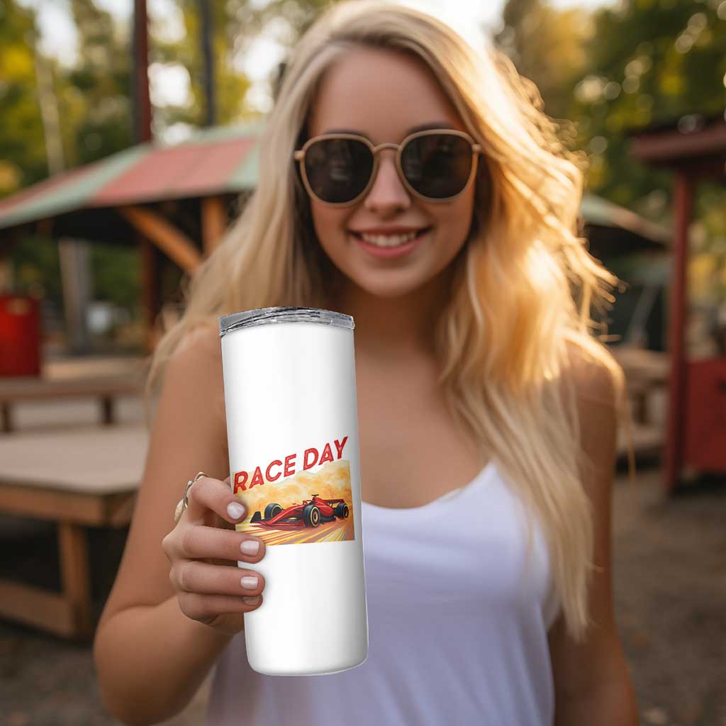 Vintage Racing Formula Car Skinny Tumbler