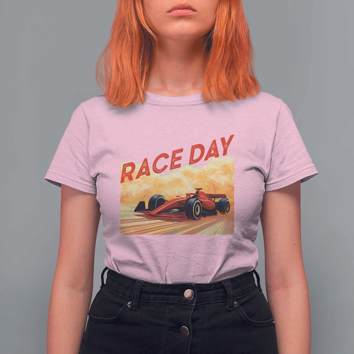 Vintage Racing Formula Car T Shirt For Women - Wonder Print Shop