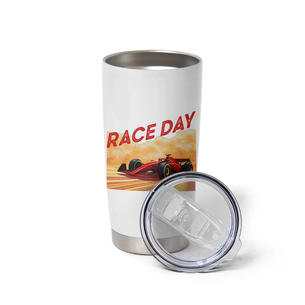Vintage Racing Formula Car Tumbler Cup
