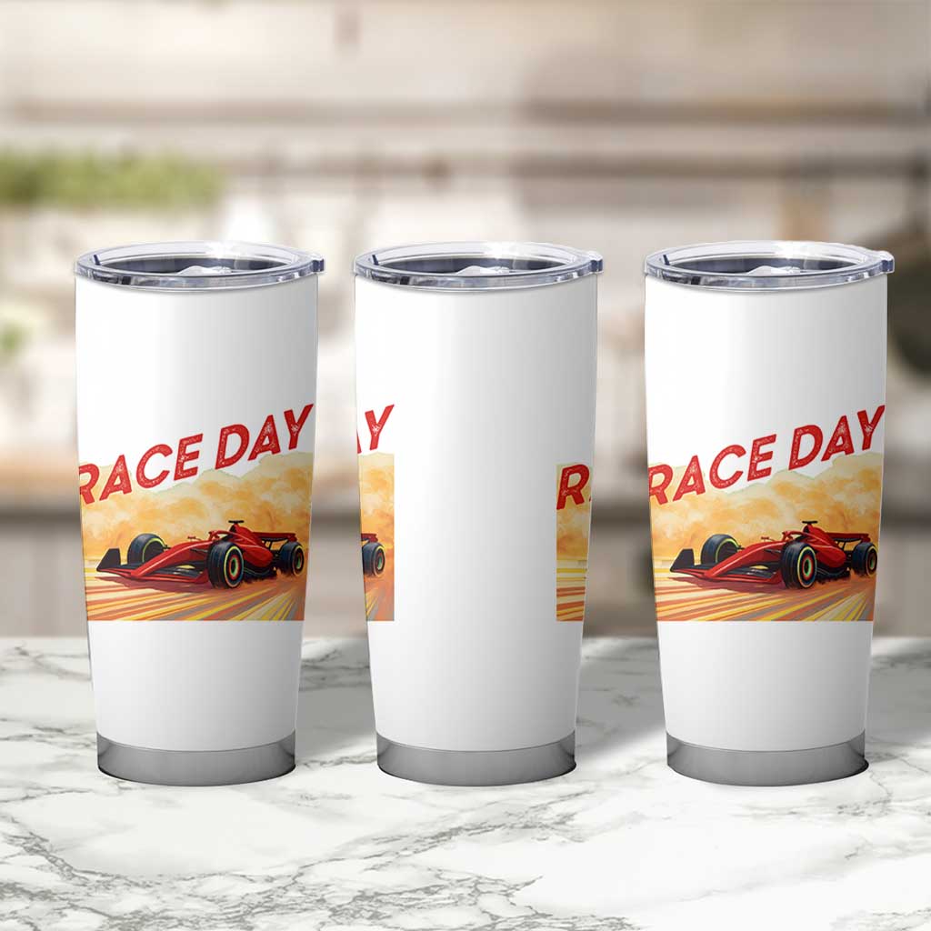 Vintage Racing Formula Car Tumbler Cup