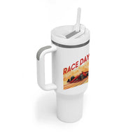 Vintage Racing Formula Car Tumbler With Handle