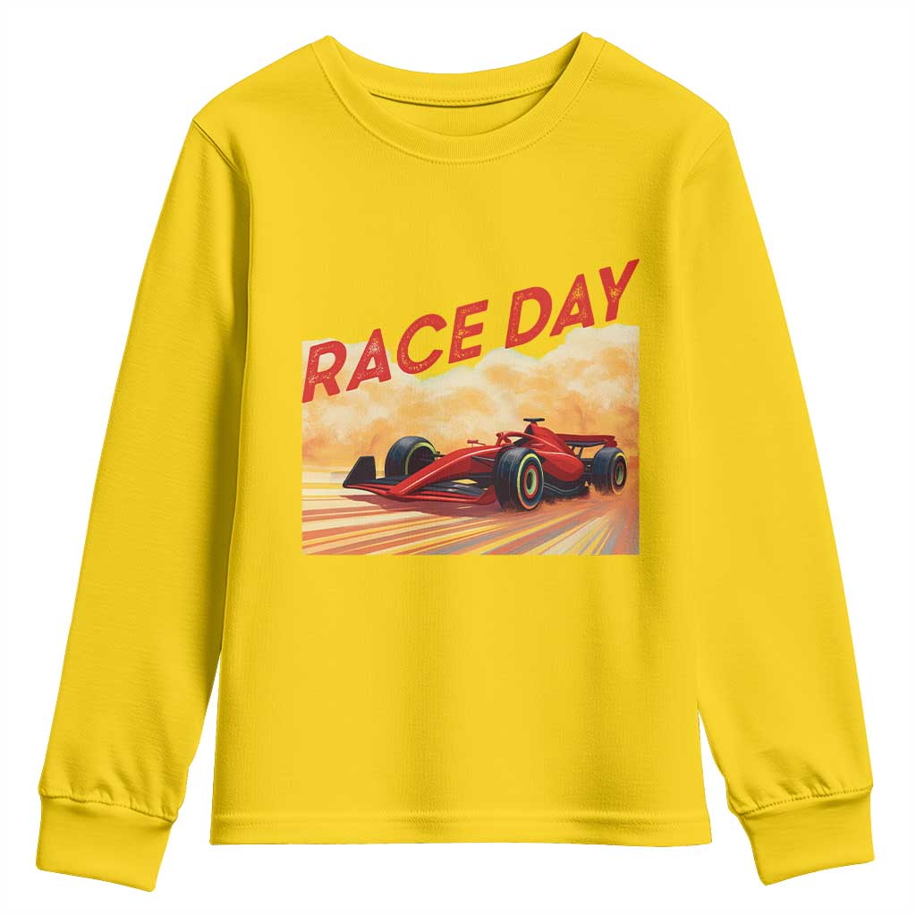 Vintage Racing Formula Car Youth Sweatshirt - Wonder Print Shop