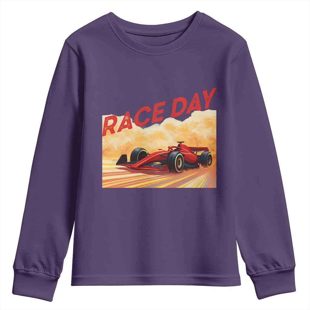 Vintage Racing Formula Car Youth Sweatshirt - Wonder Print Shop