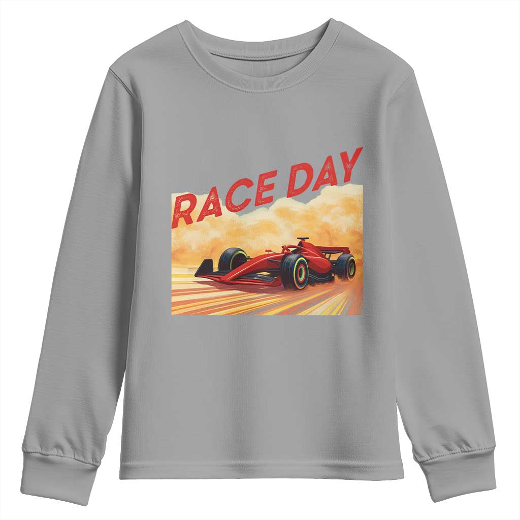Vintage Racing Formula Car Youth Sweatshirt - Wonder Print Shop
