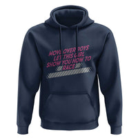 Racing Girl Hoodie Move Over Boys Funny Quote - Wonder Print Shop