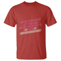 Racing Girl T Shirt Move Over Boys Funny Quote - Wonder Print Shop